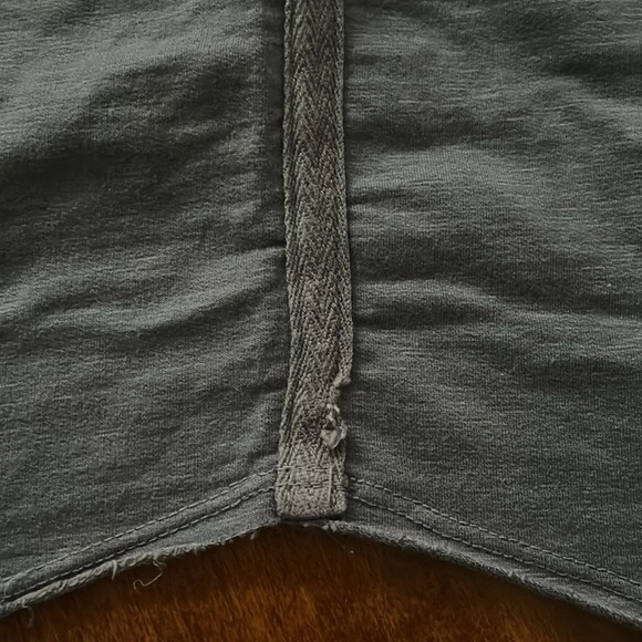 SUNDRY asymmetrical French terry pull on smokey violet casual skirt - Picture 8 of 9